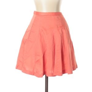 VINTAGE J. Crew Factory 2009 Y2K Light Orange Casual A-Line Mini Skirt Size 0